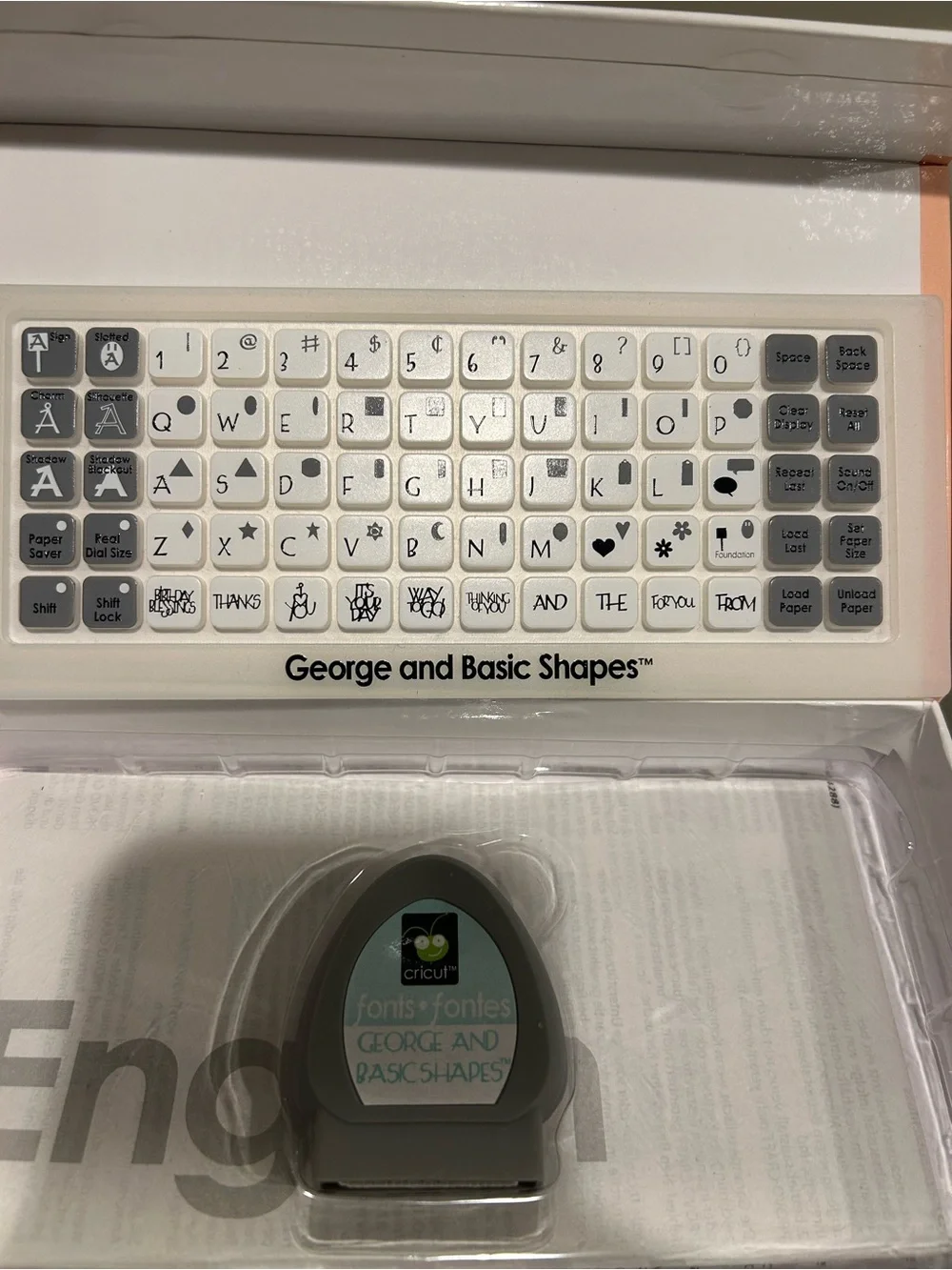 Cricut font cartridge