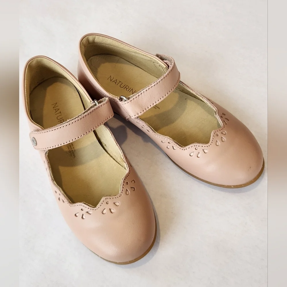 COPY - || NATURINO || Olya mary janes, pink, leather, straps, sz 30 (13)