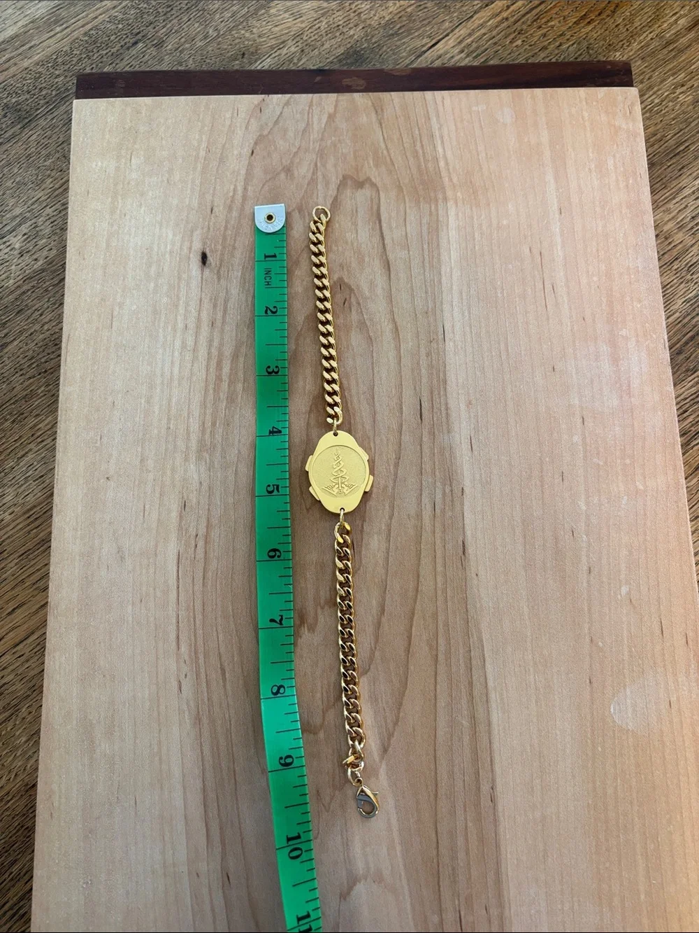 Medical ID gold tone