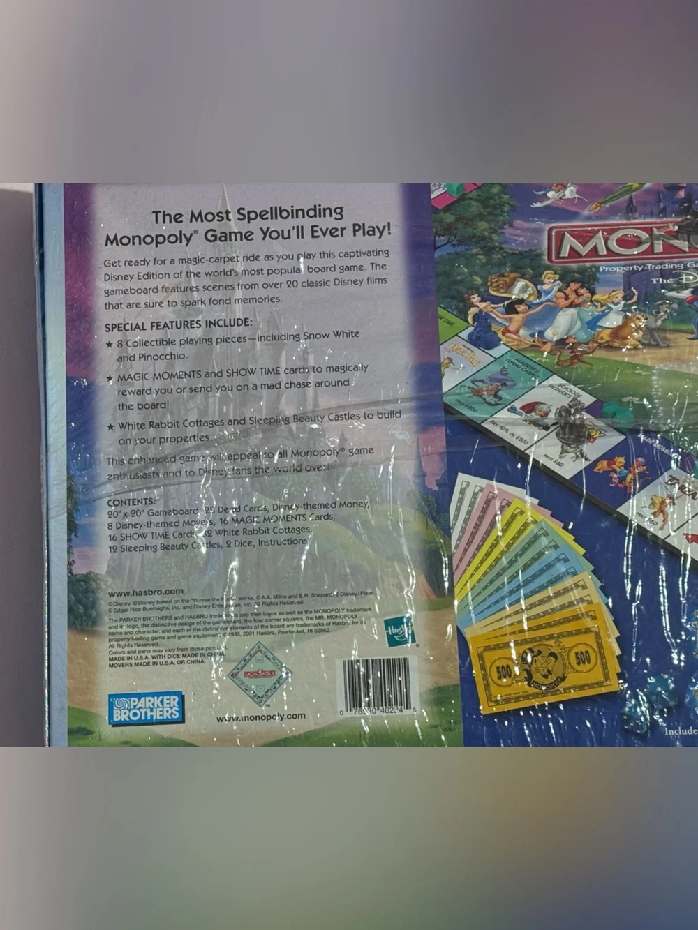 Vintage 2001 Monopoly; The Disney Edition Board Game!