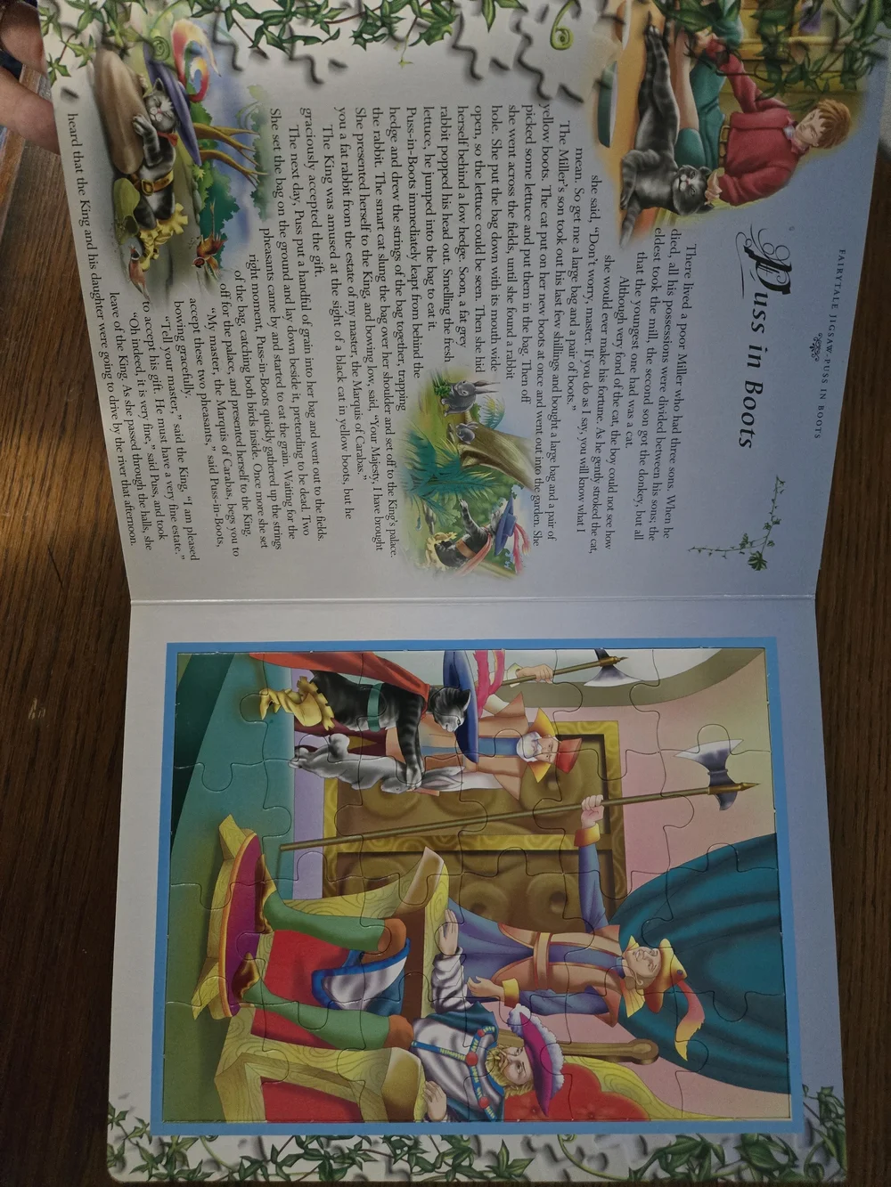 Fairy Tale Jigsaw Puzzle Book - Colorful Illustrated Cover