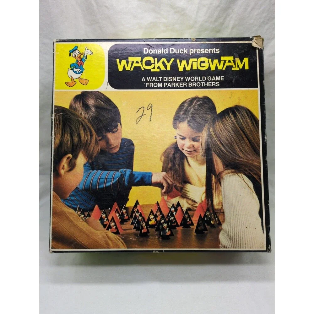 1970s Donald Duck Wacky Wigwam Parker Brothers Board Game