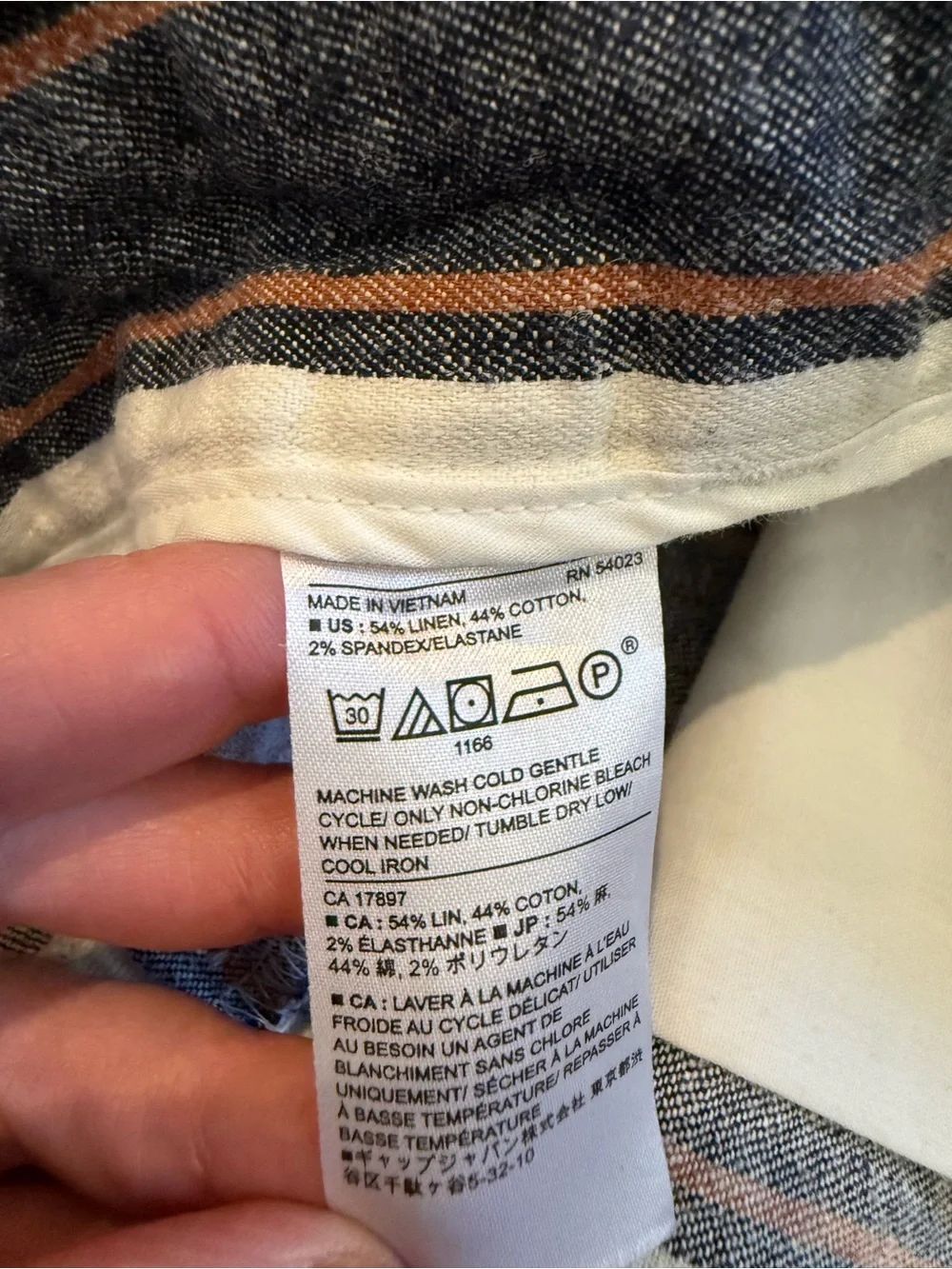 Banana Republic lightweight striped