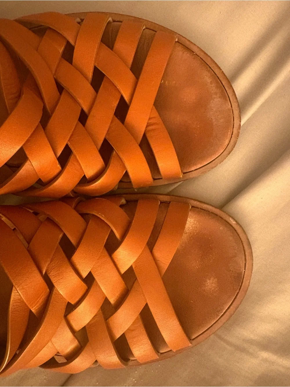 Loro Piana brown Braided Leather Slide Sandals - Woven Straps