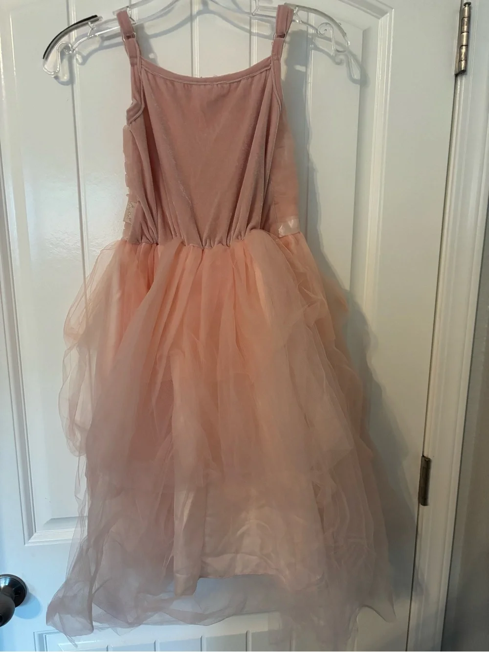 Girls Pink Floral Tulle Princess Costume Dress - Kids Costume