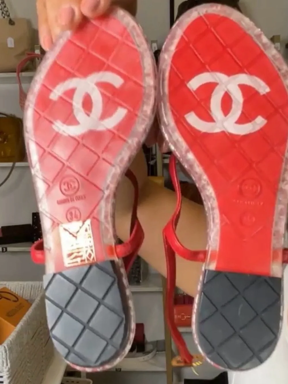 CHANEL designer slingback
