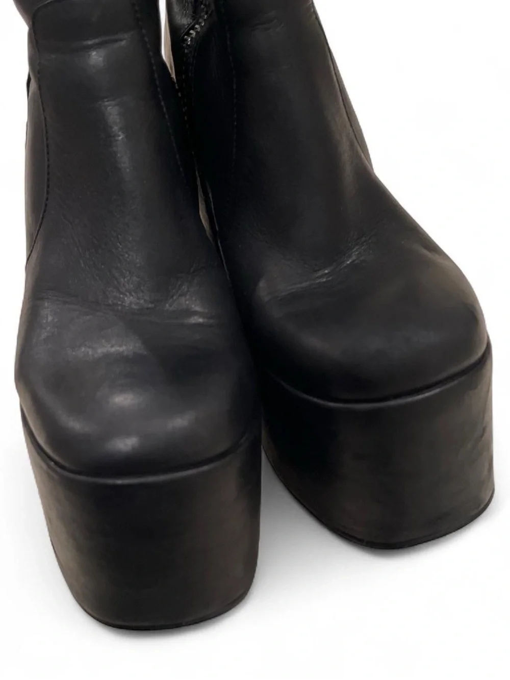 Naked Wolfe Black 130mm Posh Boots Middle Ground - Size US 5