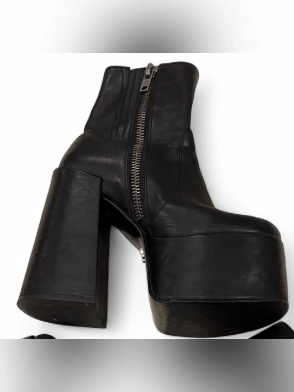 Naked Wolfe Black 130mm Posh Boots Middle Ground - Size US 5