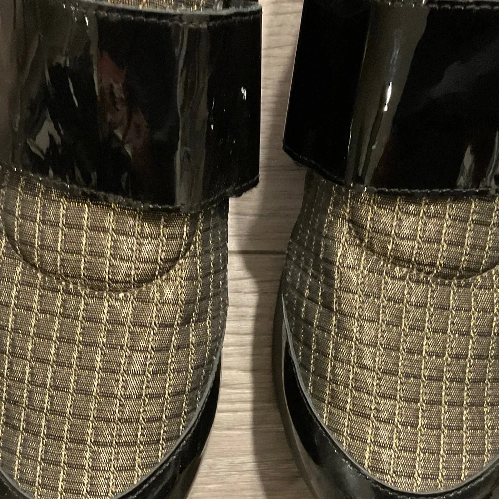 FREE PEOPLE Platform Metallic Patent Shoes EU 36 Size 6