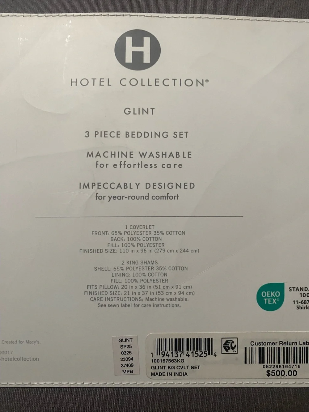 Hotel Collection coverlet set