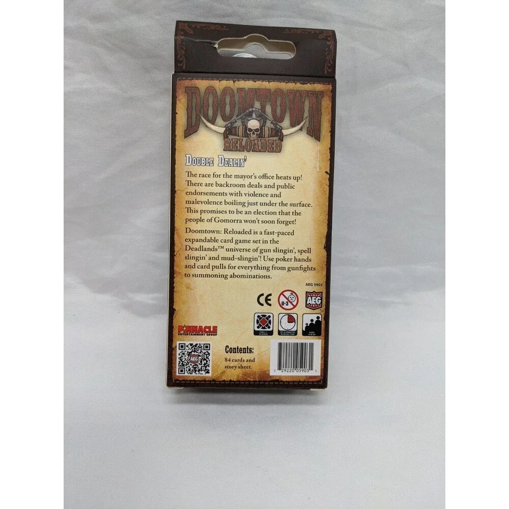 Lot Of (3) Doomtown Saddlebag Expansions Frontier Justice Double Dealin Election