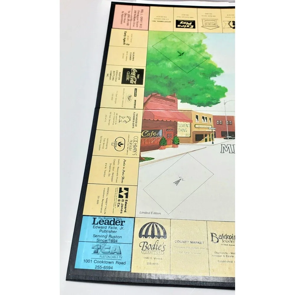 Vtg 1987 Millionaire Game Ruston LA Ltd Ed Board Game Jr High Fundraiser 87 READ