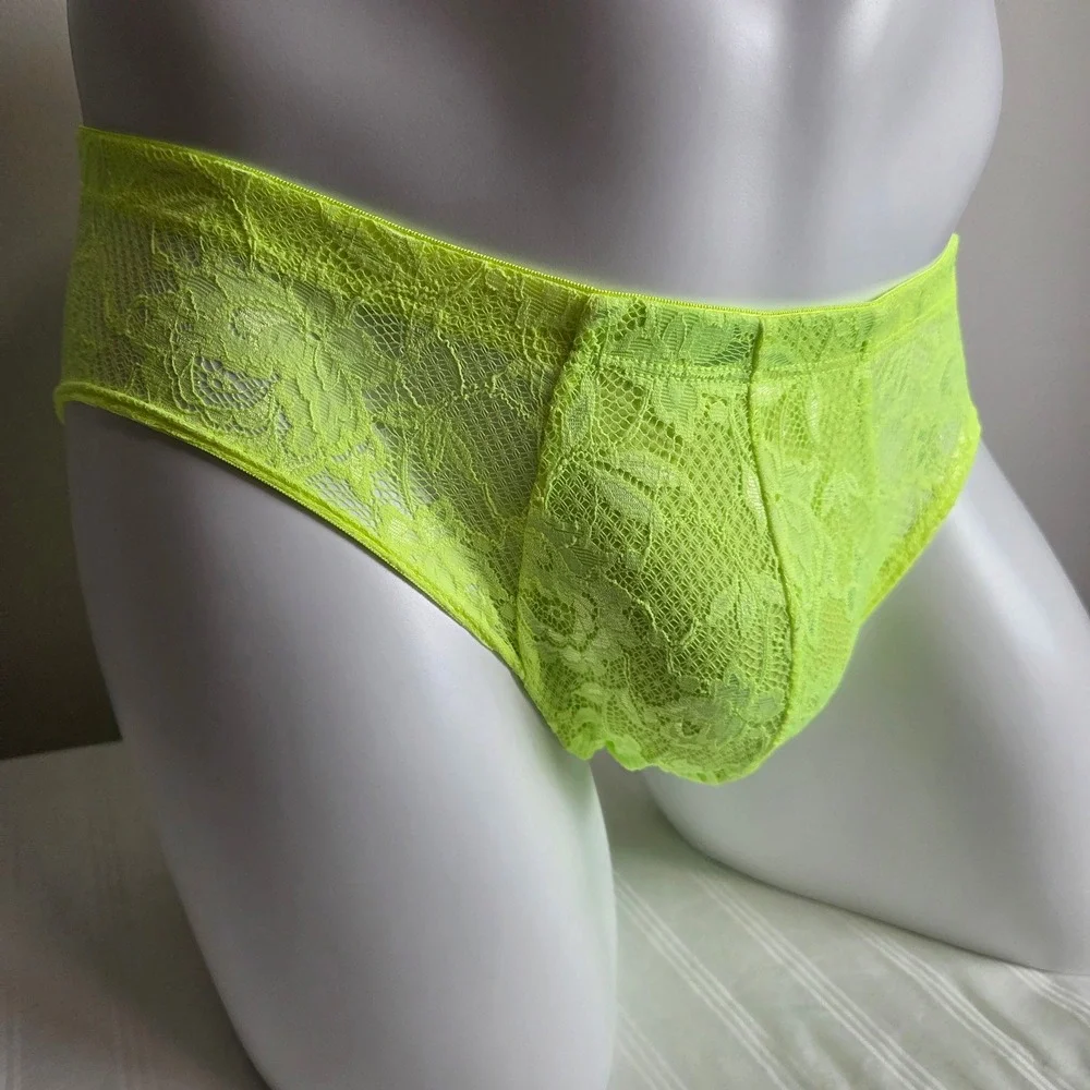 Cosabella Men's Luxury Italian Comfort Lace Micro Brief Designer Underwear