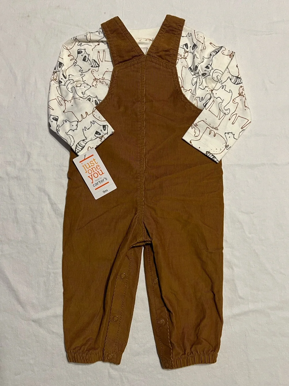 Carters corduroy overalls