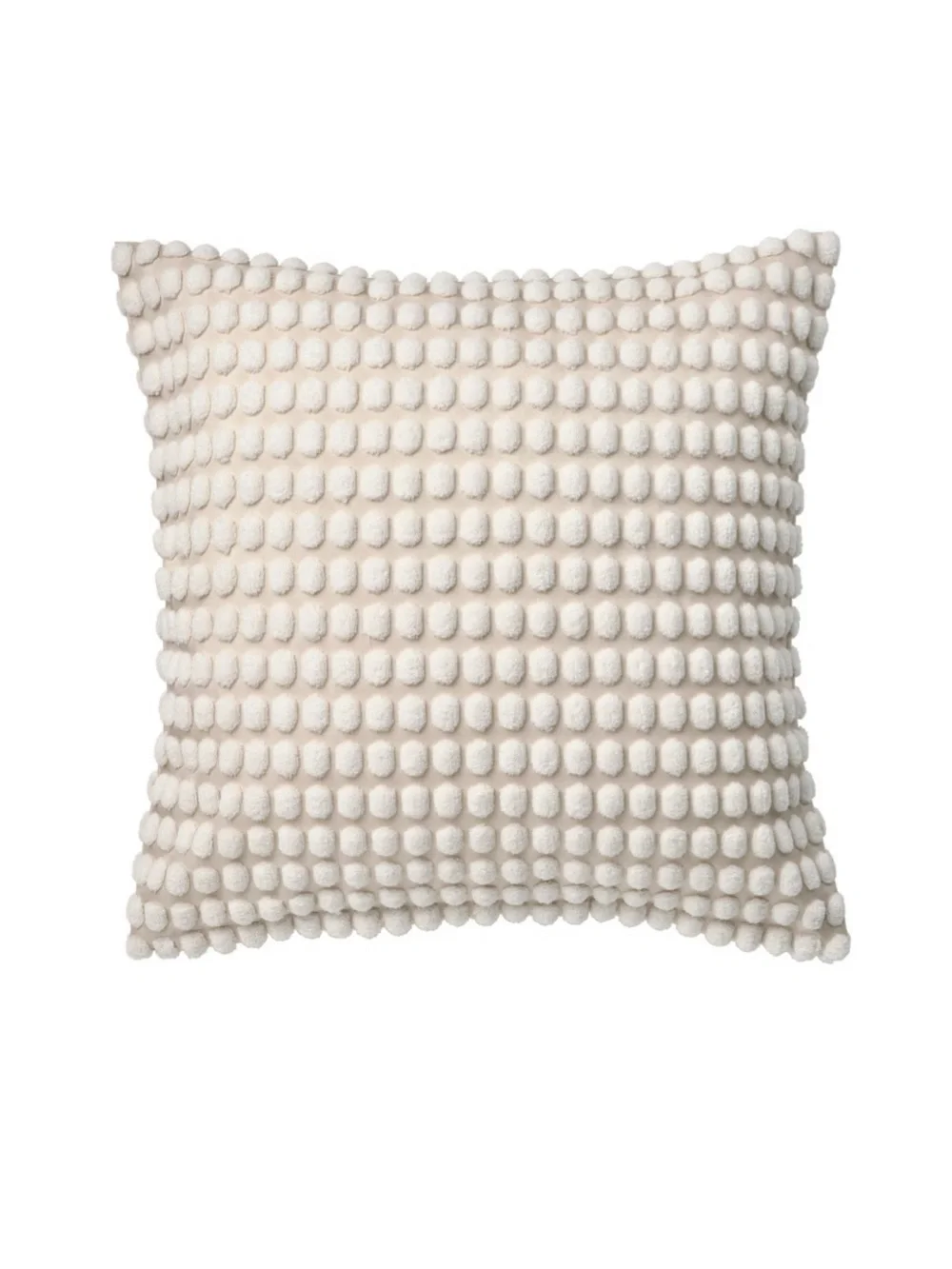 White Comforter Full/Queen Set with Off White Decorative Cushion Covers