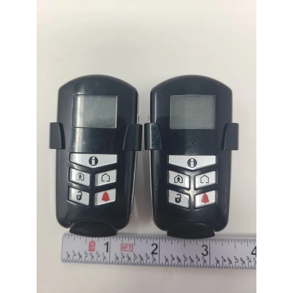 Lot of 2 DSC WT4989 4-Button Wireless Security Key fob w/ Icon Display Working