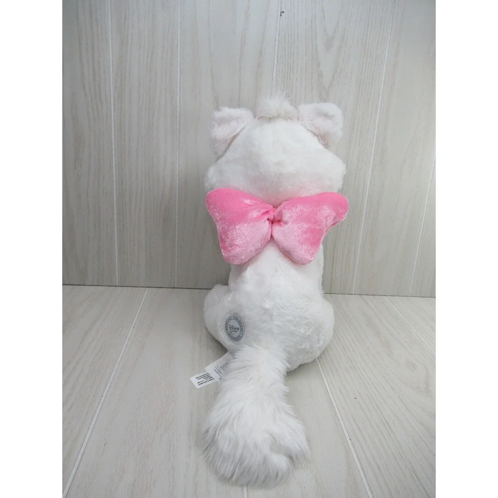 Disney‎ Store The Aristocats Marie White Cat Plush Pink Bow 12-13