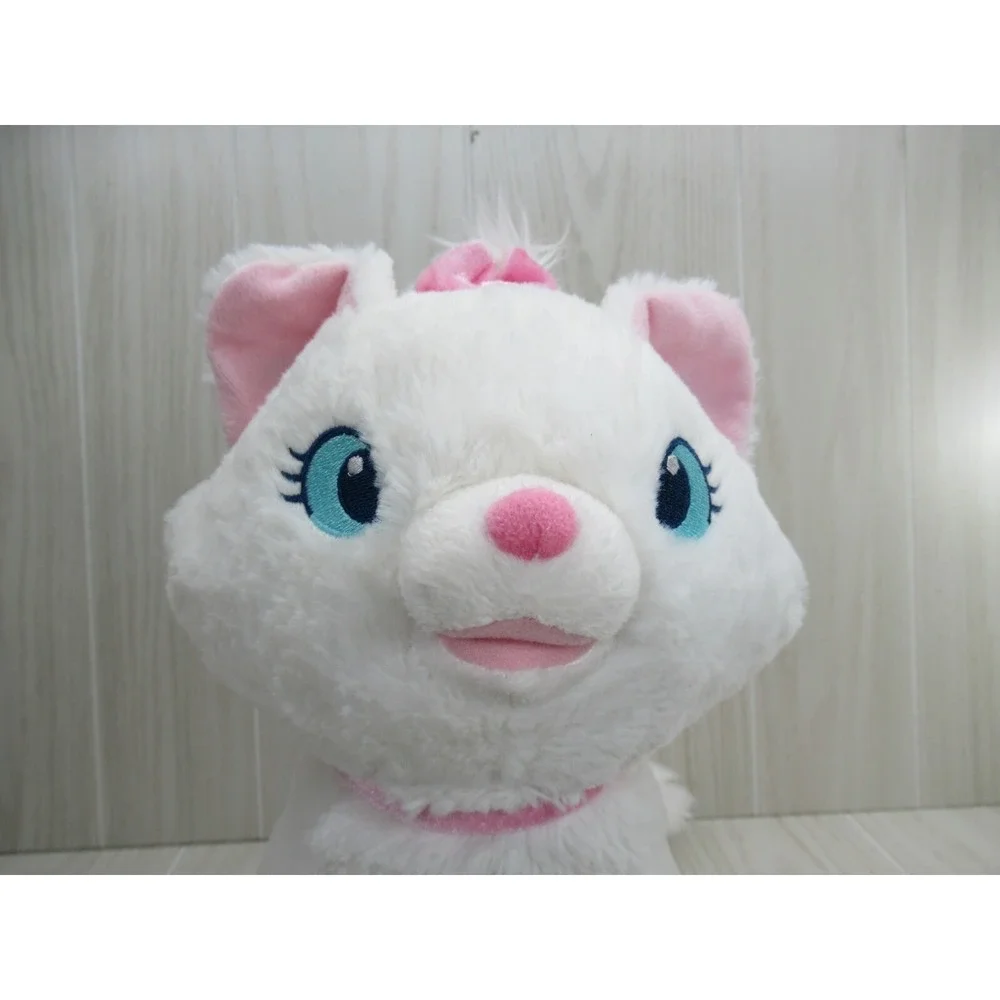Disney‎ Store The Aristocats Marie White Cat Plush Pink Bow 12-13