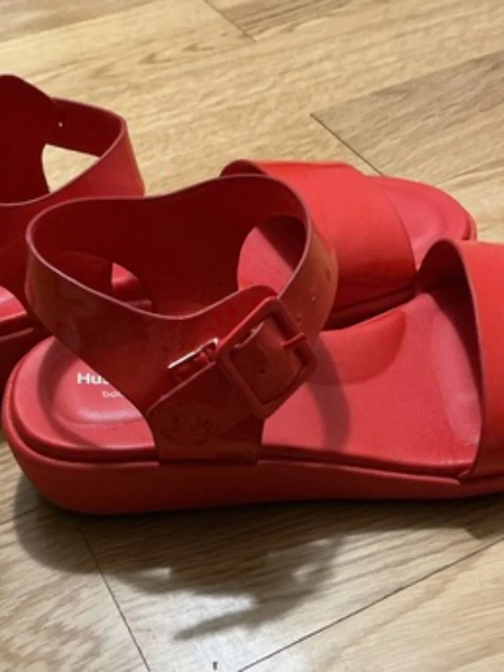 Hush Puppies Women's Brite Jells Quarter Strap Wedge Sandals