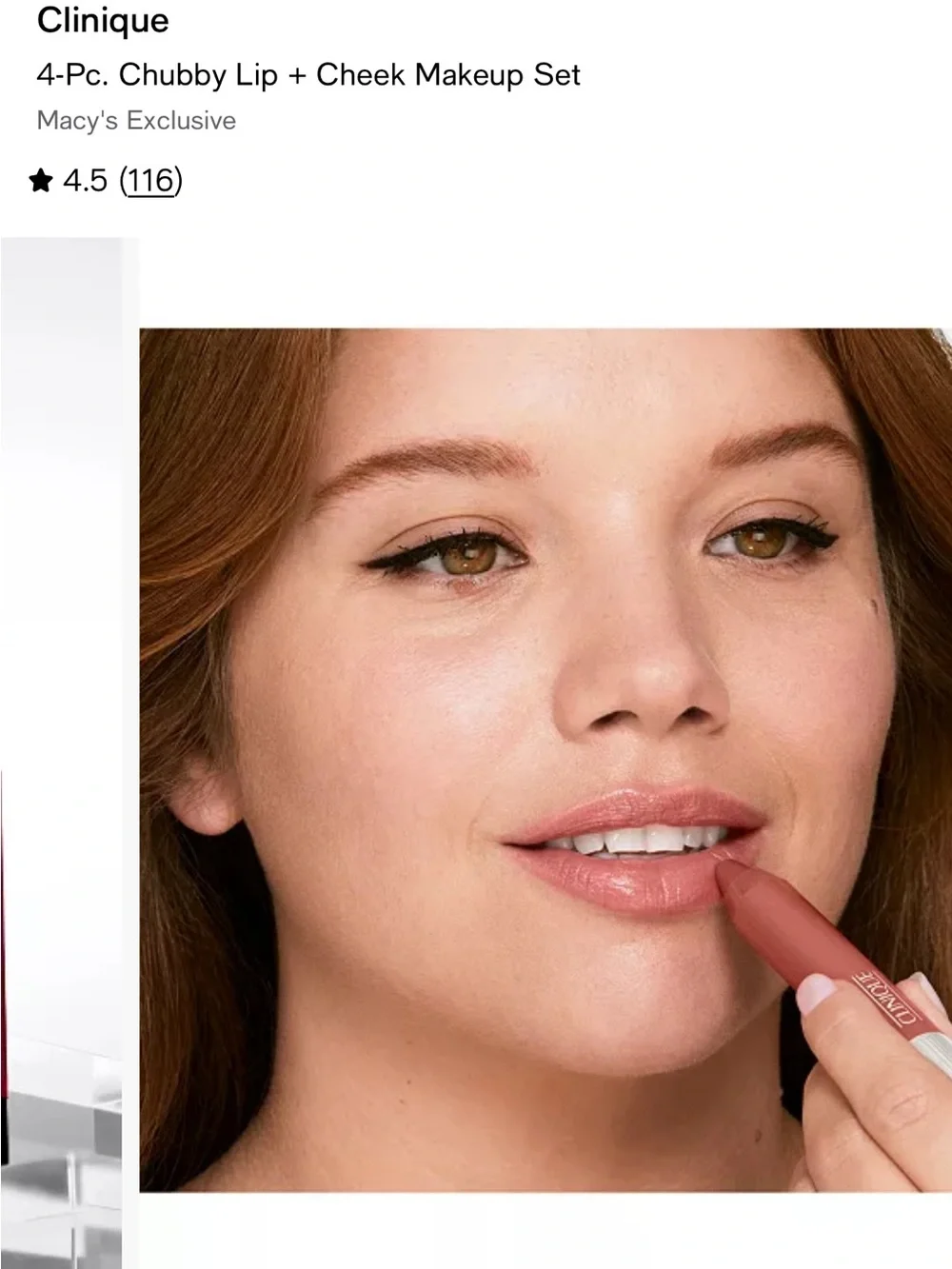 Clinique Chubby Lip + Cheek Kit — Rose, Mauve, Peach, Champagne