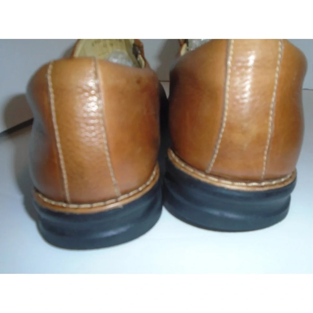 Alfani Mens 11M  Slip On Leather Shoes Brown Loafers Dress Comfort Square Toe