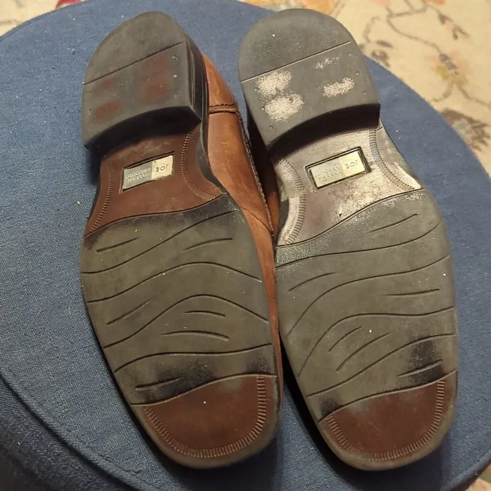 Joseph‎ Abboud Men's Brown Leather Shoes Size 13 Gel Heel