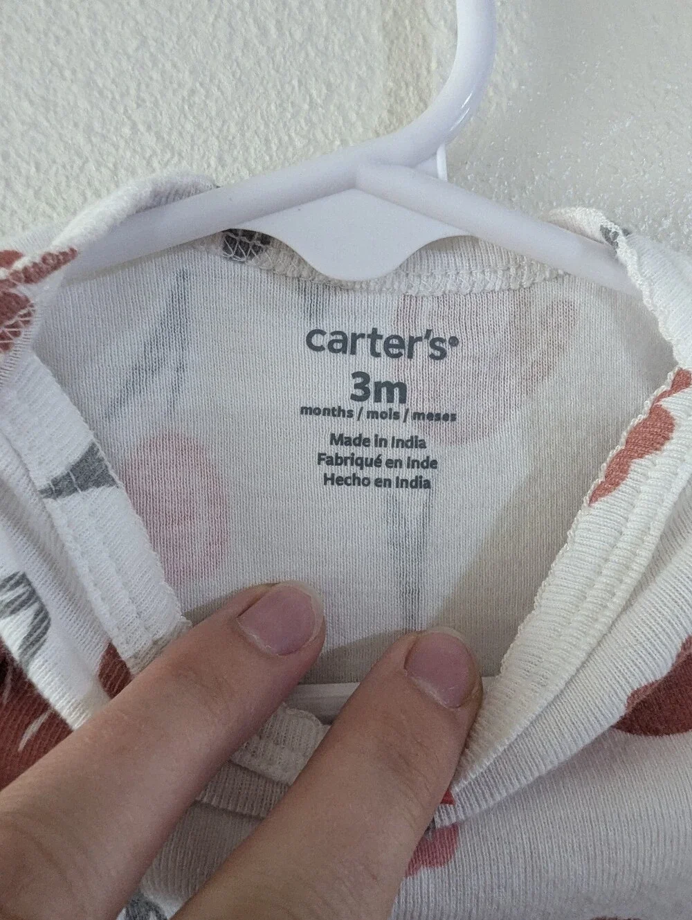 Carters white long