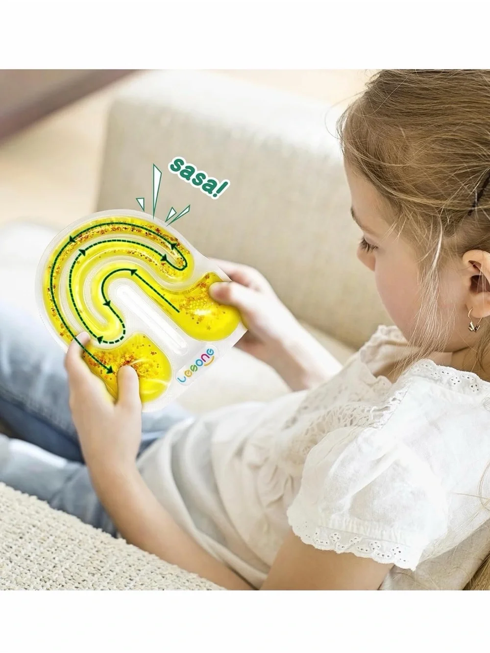 🧸 🌈 Squishy Sensory Fidget Toy – Sensory Maze Tube