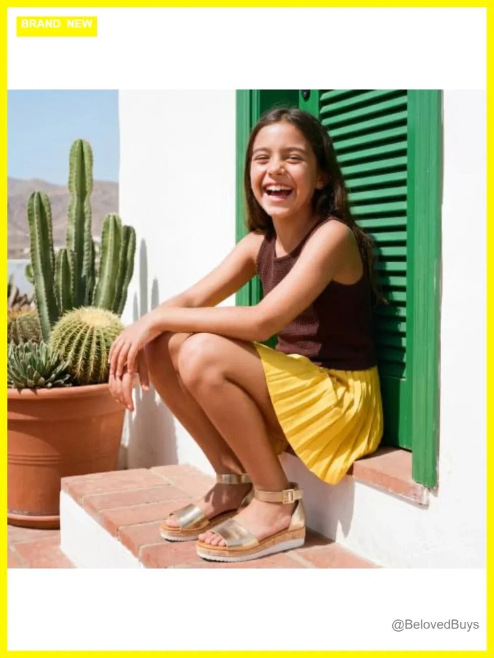 Lightweight Girls Platform Sandals Wedge Heels Wide Open Toe Ankle Strap