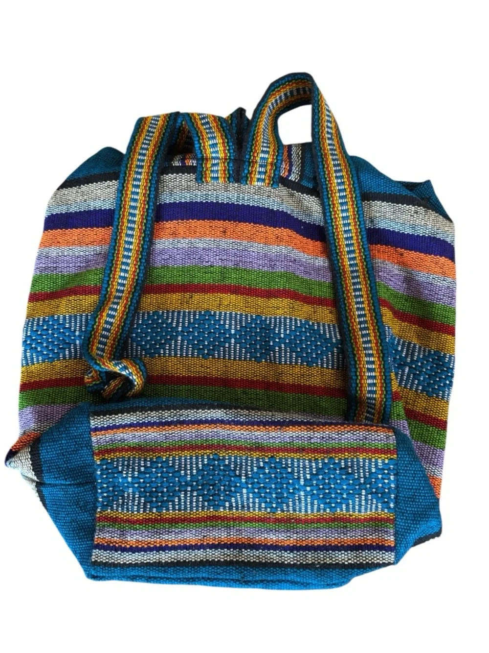 Pinzon Boho‎ Bright Multicolored Cotton Backpack OS