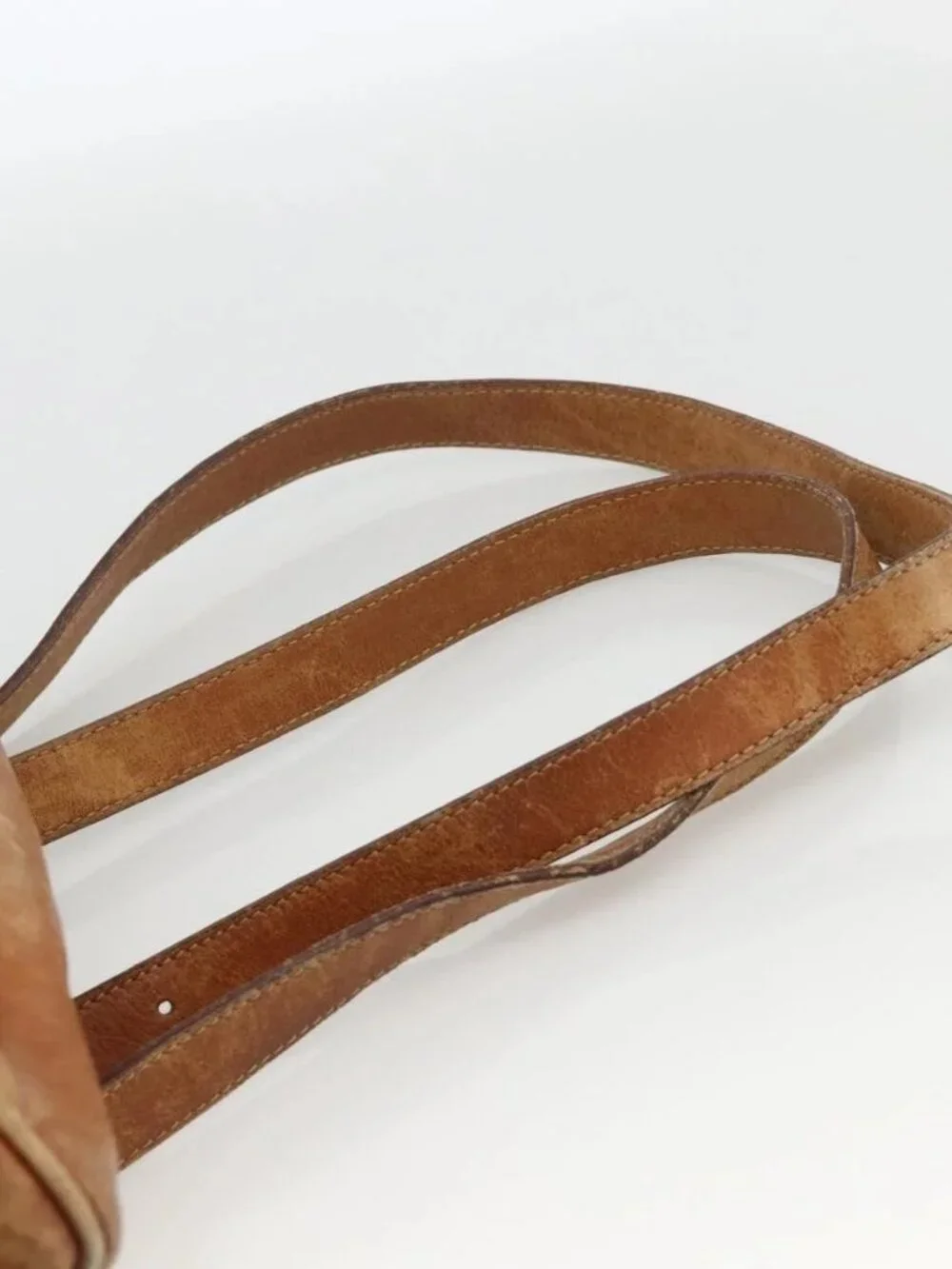 GUCCI Bamboo Backpack Leather Brown Gold 003 1956 0030 Auth 174185