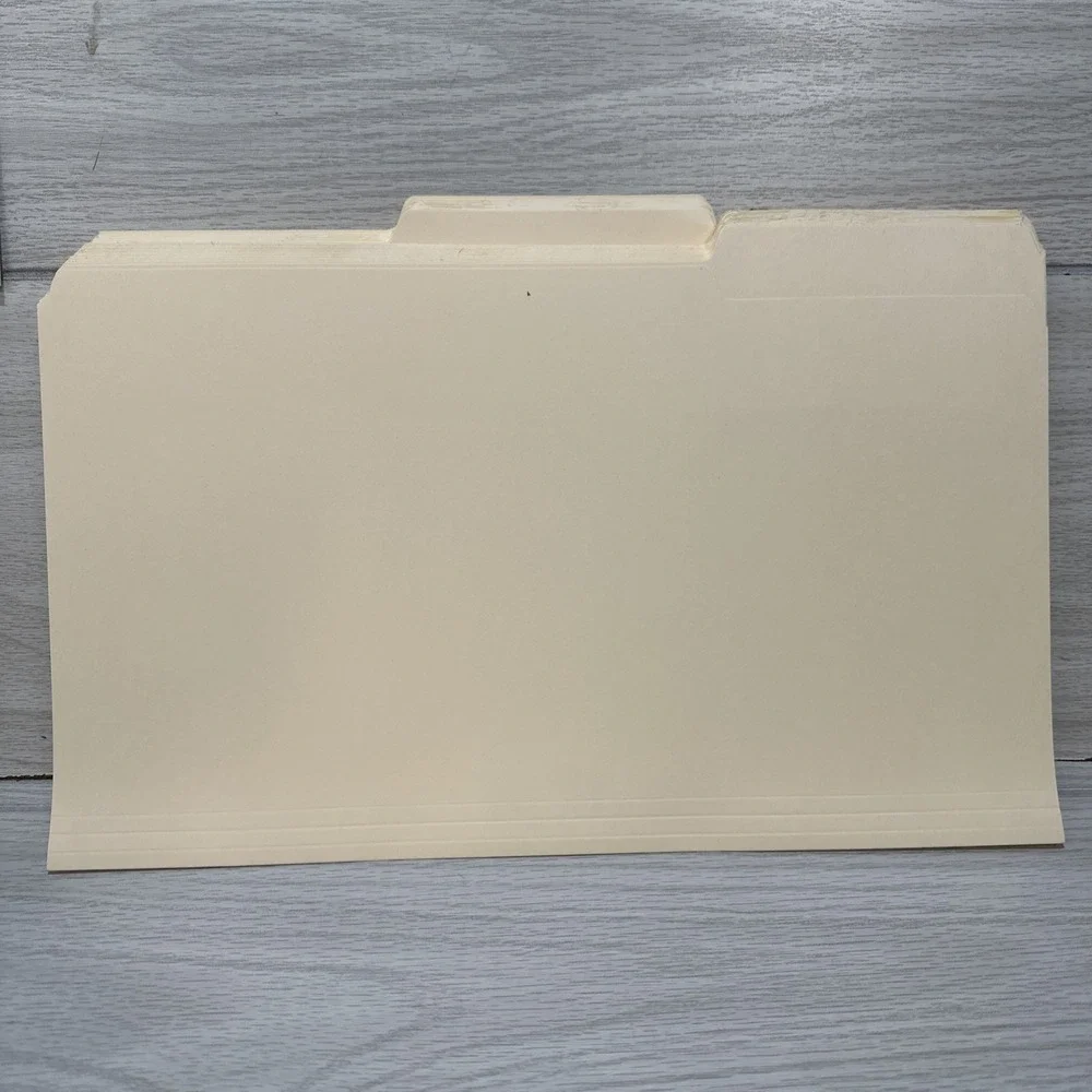 File Folders Legal Size Manila Only 2 Tabs‎ Box Of 48 (No Box)