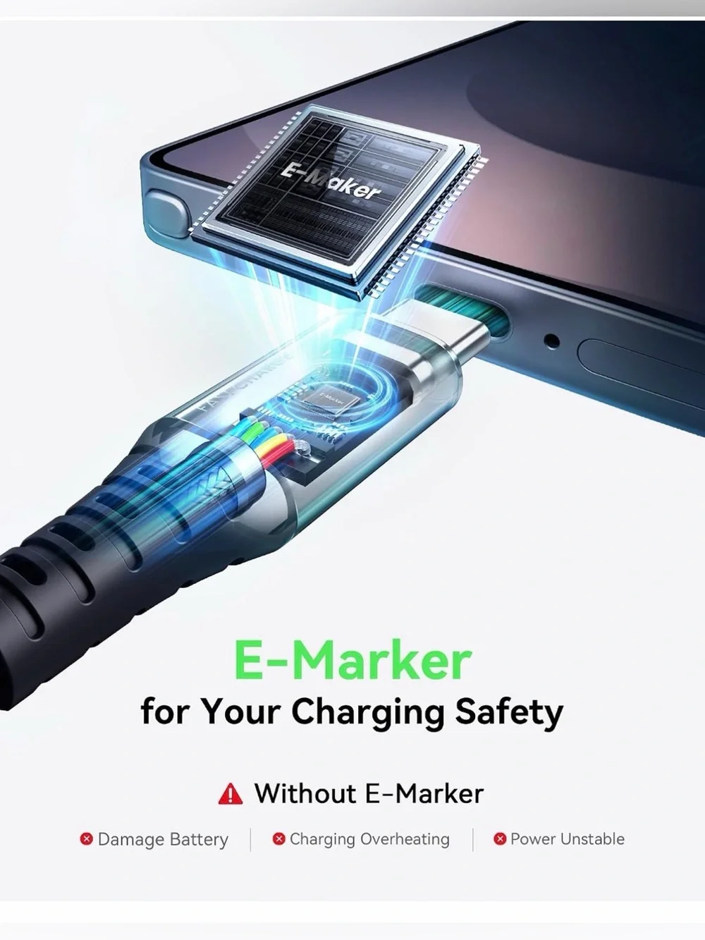 100W Fast Charge USB-C to USB-C Cable