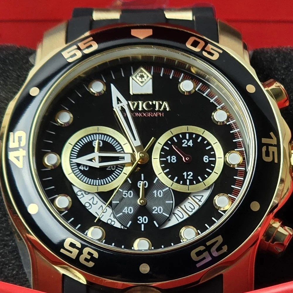 NEW Invicta Pro‎ Diver SCUBA Men's Watch 48mm Gold Black (6981)