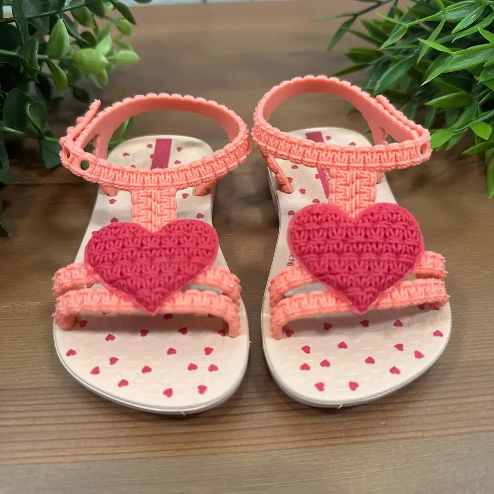 Ipanema‎ My First Heart Sandals Baby Girl Size 5