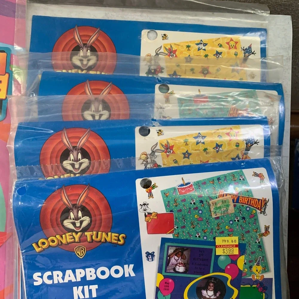 Scrapbook Kit Lot Vintage Vacation Birthday Looney Tunes Holiday Sports Wedding