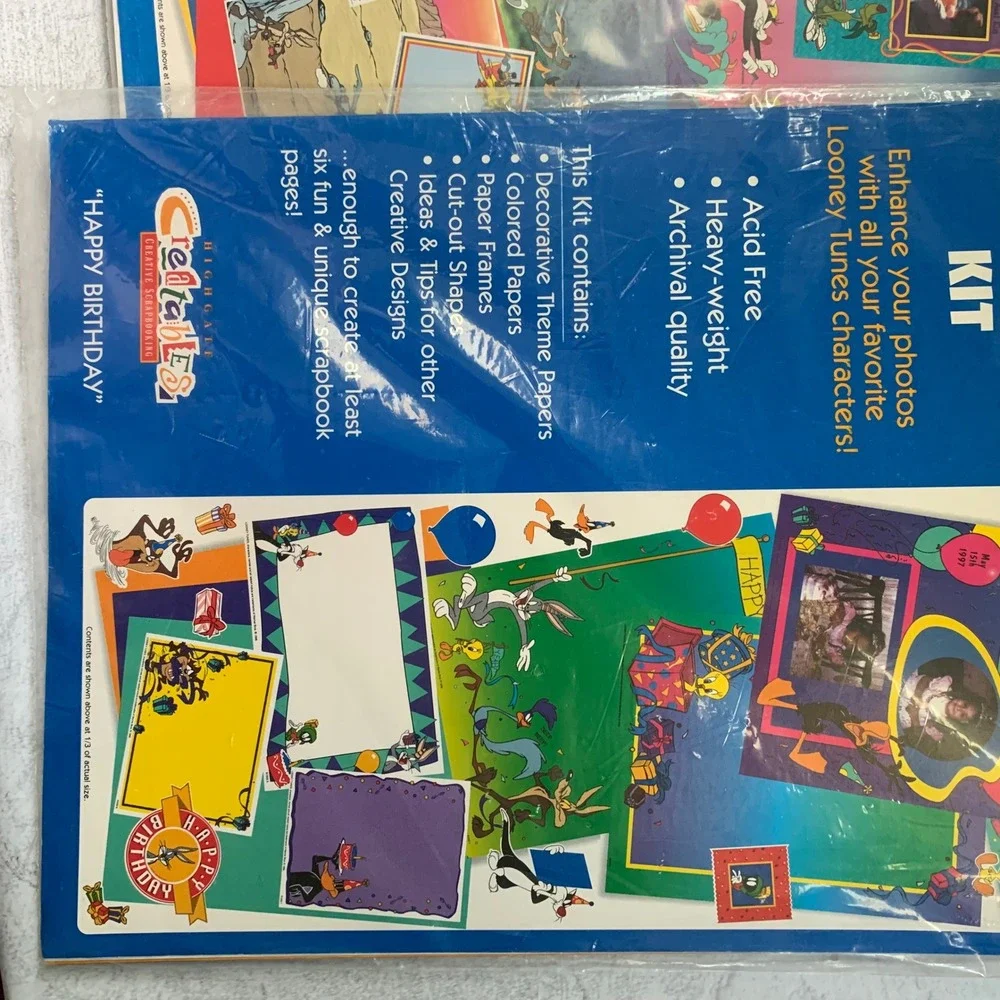 Scrapbook Kit Lot Vintage Vacation Birthday Looney Tunes Holiday Sports Wedding