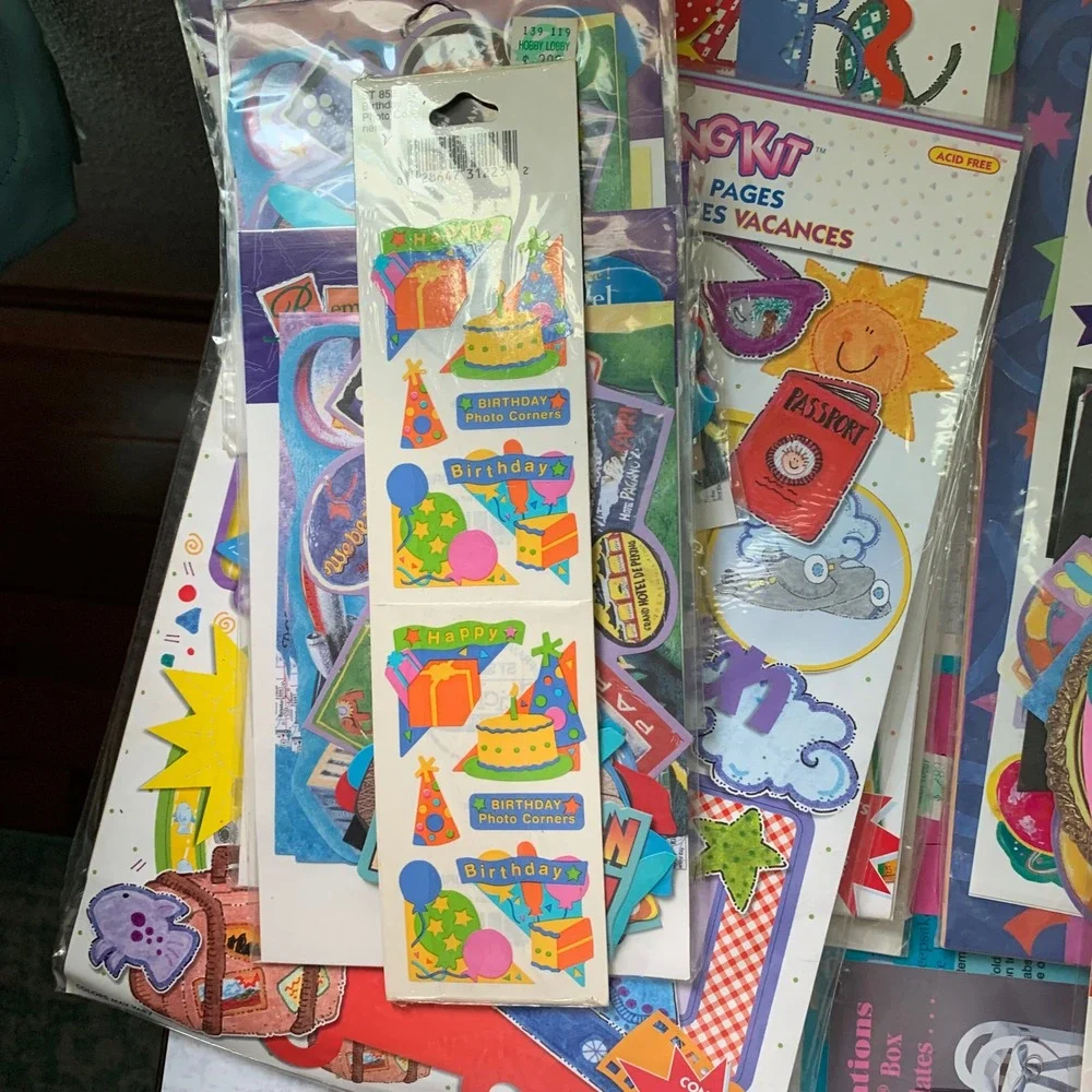 Scrapbook Kit Lot Vintage Vacation Birthday Looney Tunes Holiday Sports Wedding