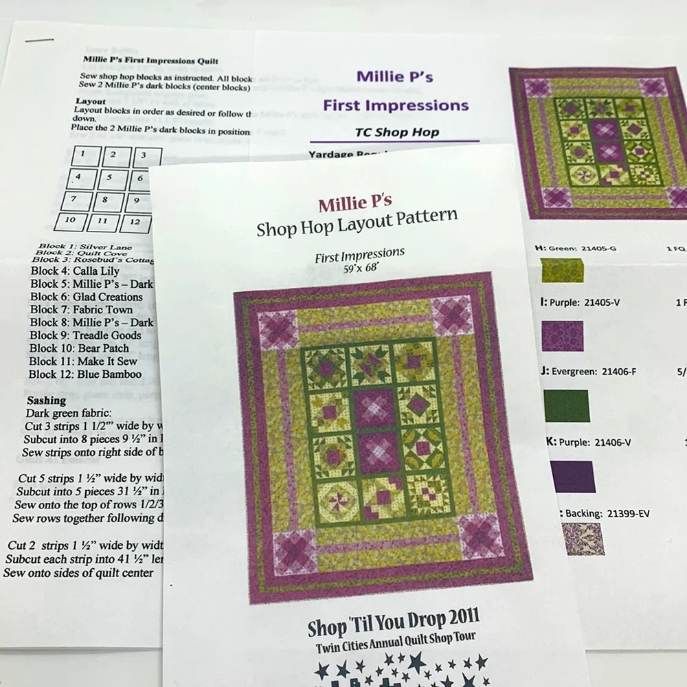 Millie P’s shop quilt patterns