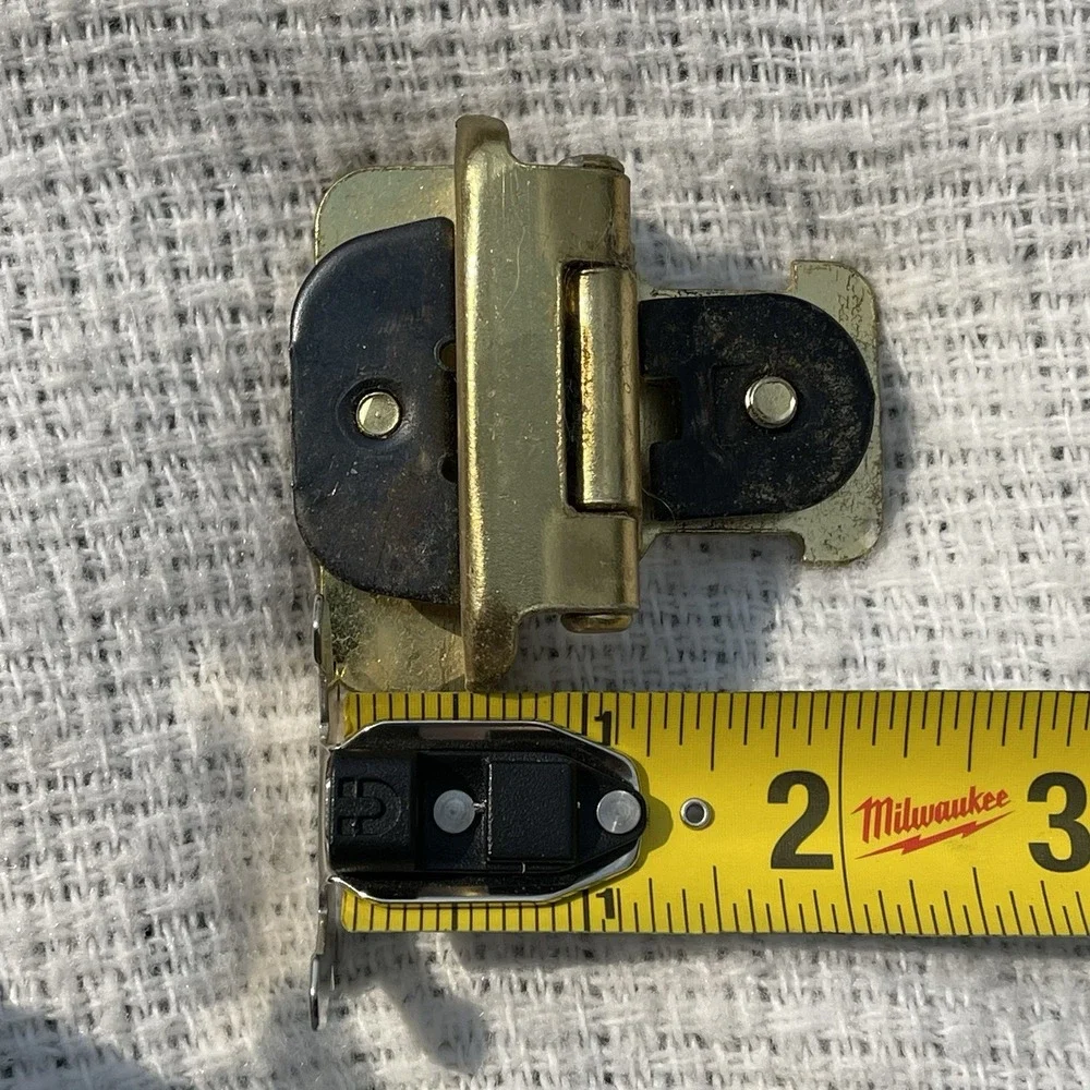 Vintage Style Amerock Double Demountable Cabinet Hinge 3/8