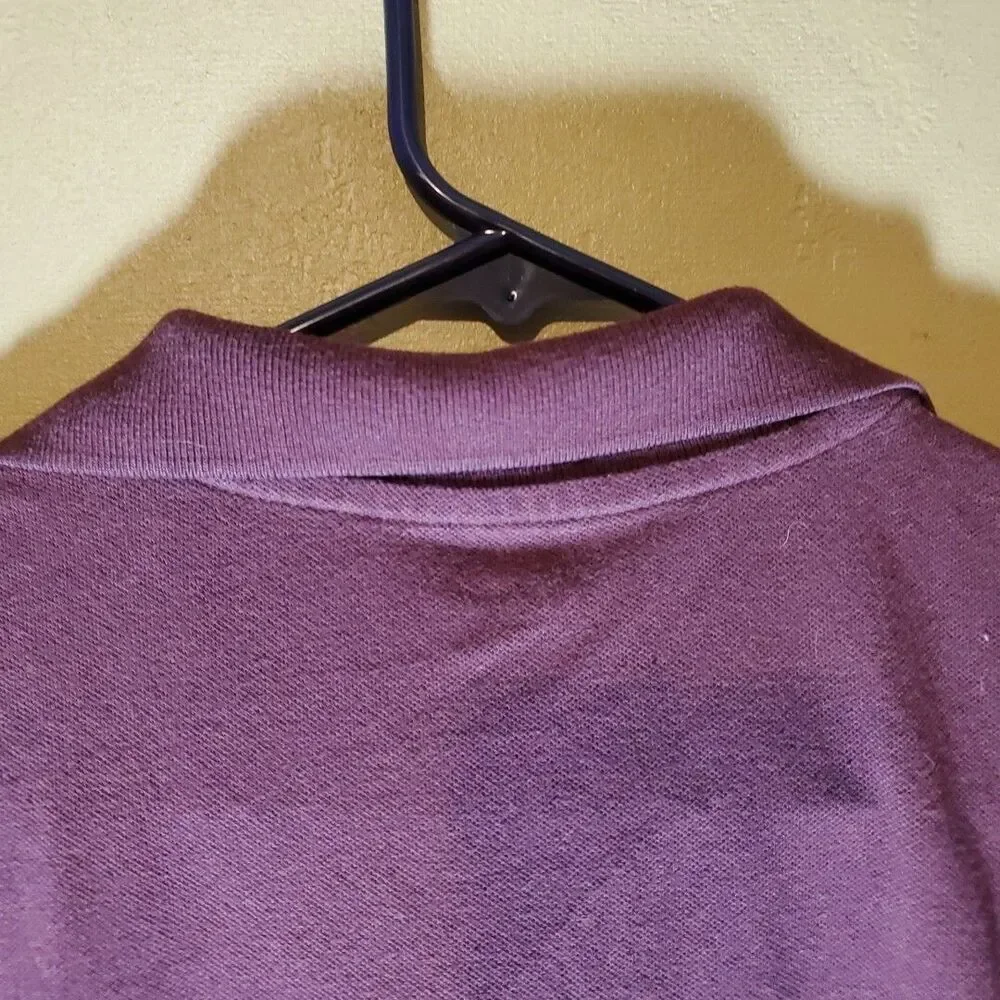 Old Navy Size‎ S 6-7 Polo Shirt Boys Burgundy Built-In Flex Pique School Uniform