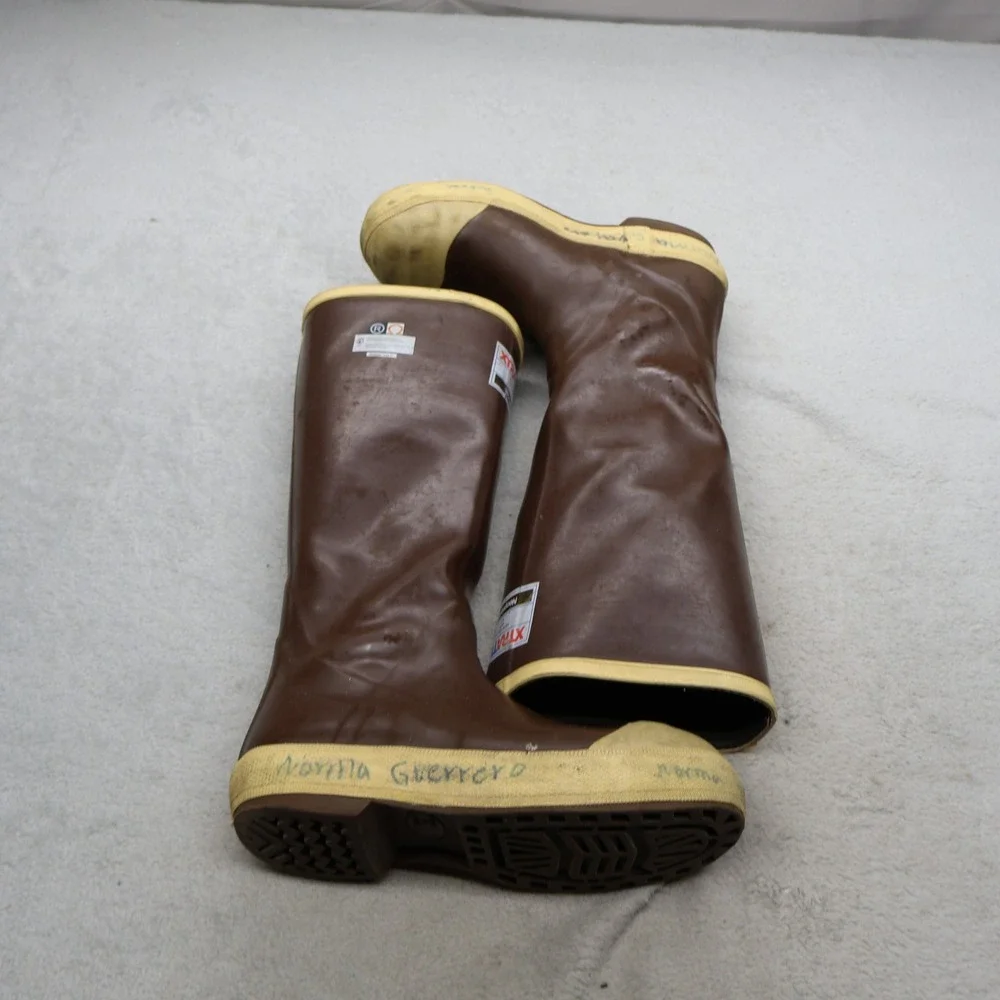 XTRATUF Men 5M Tall Deck Boots Brown Waterproof Rugged Slip Resistant P262599