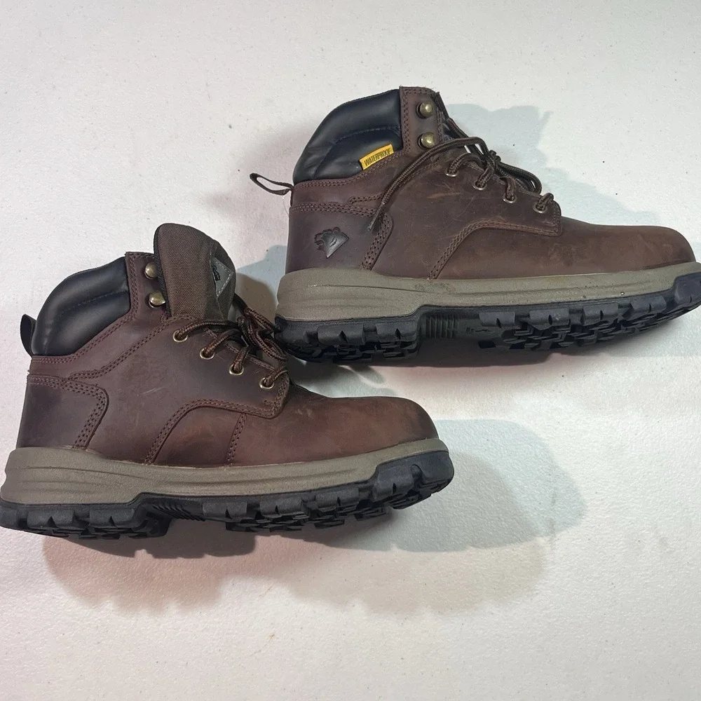 Herman Survivors Men's‎ ASTM F2413-18 Brown Waterproof Work Boots Sz 8 EUC