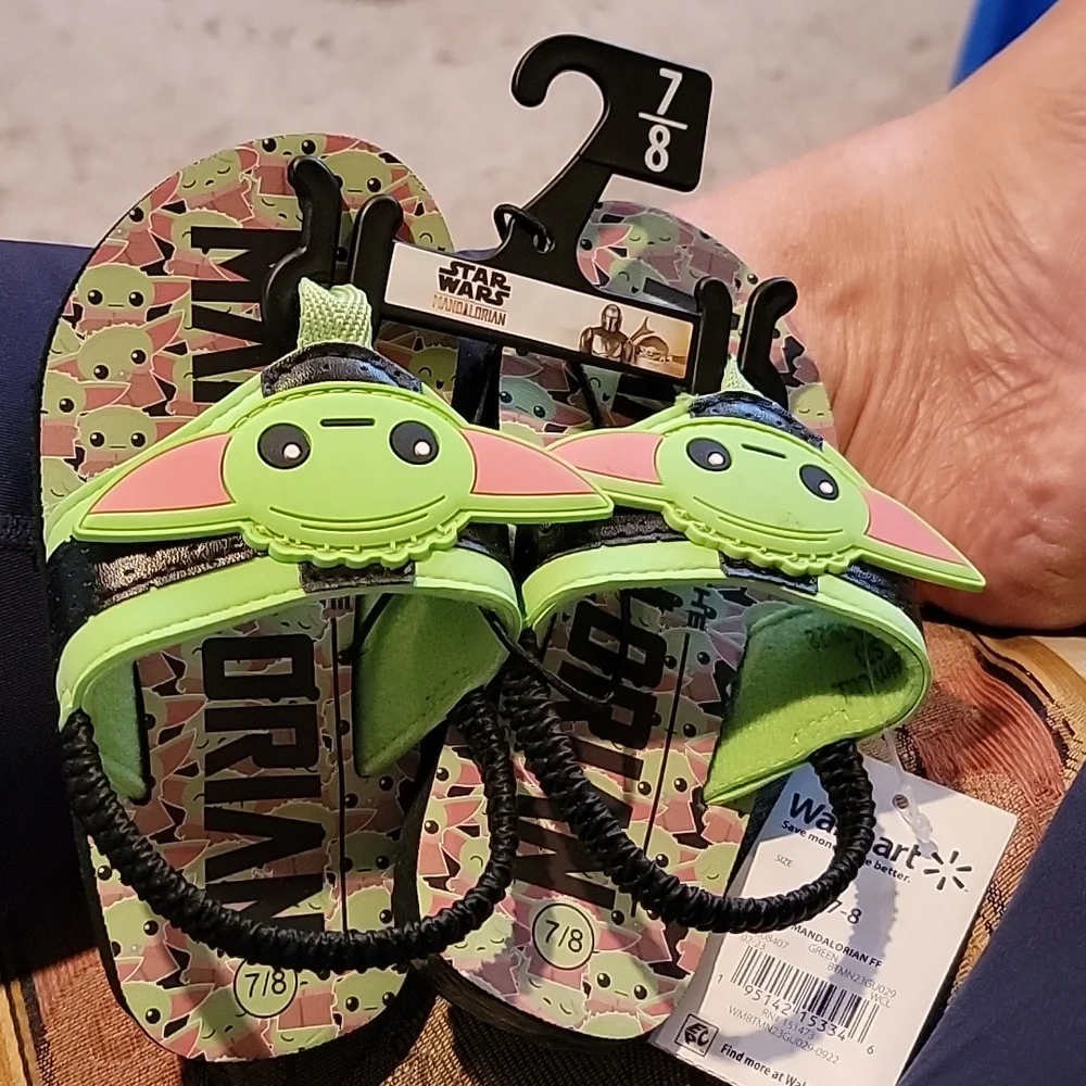 Star Wars The Mandalorian Toddler Boys Flip Flops