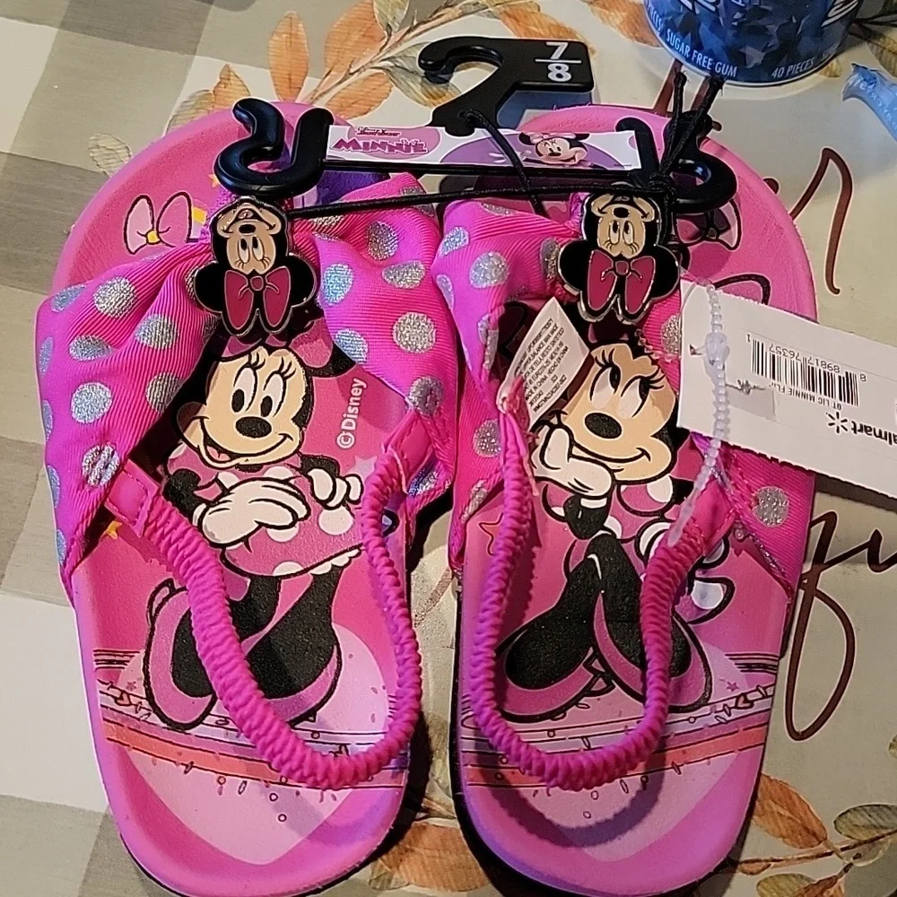 Disney Junior Minnie Mouse Pink Sandal Shoes for Girls