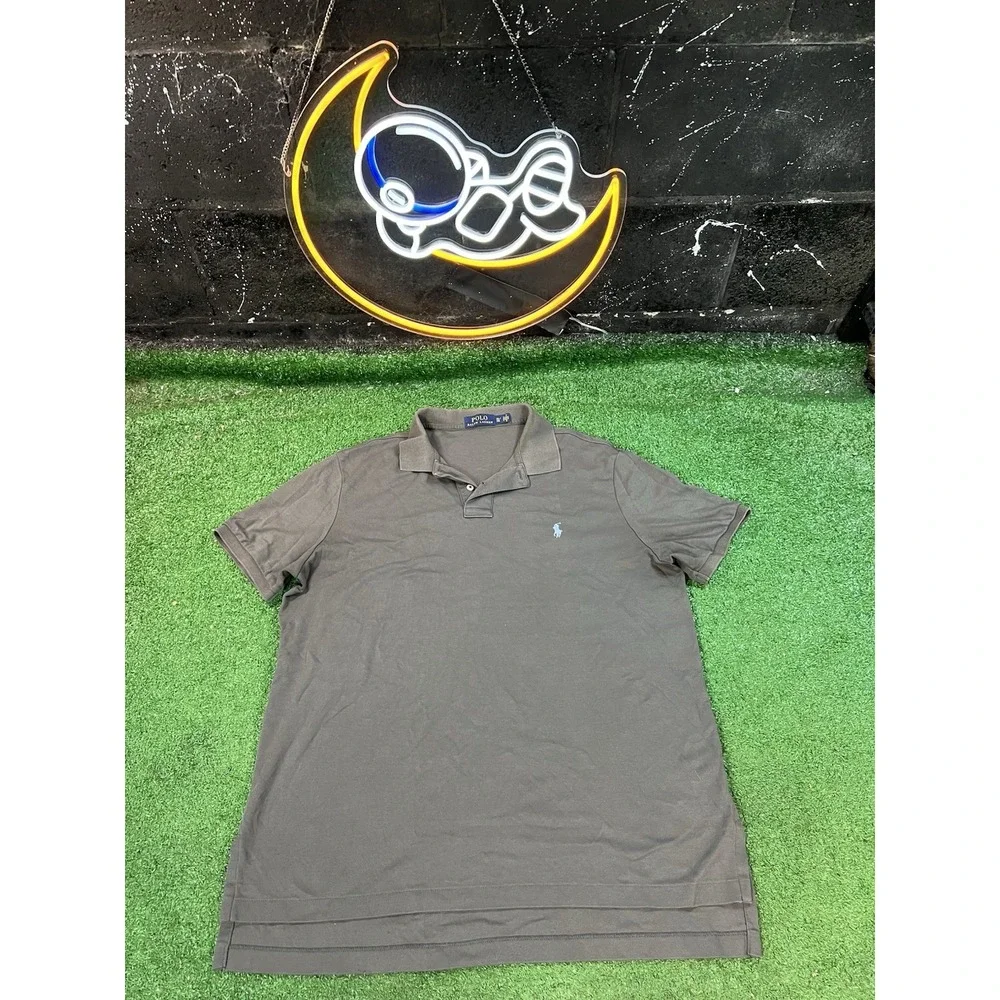 Polo Ralph Lauren Shirt Mens Size‎ XL Dark Gray Short Sleeve Rugby Preppy