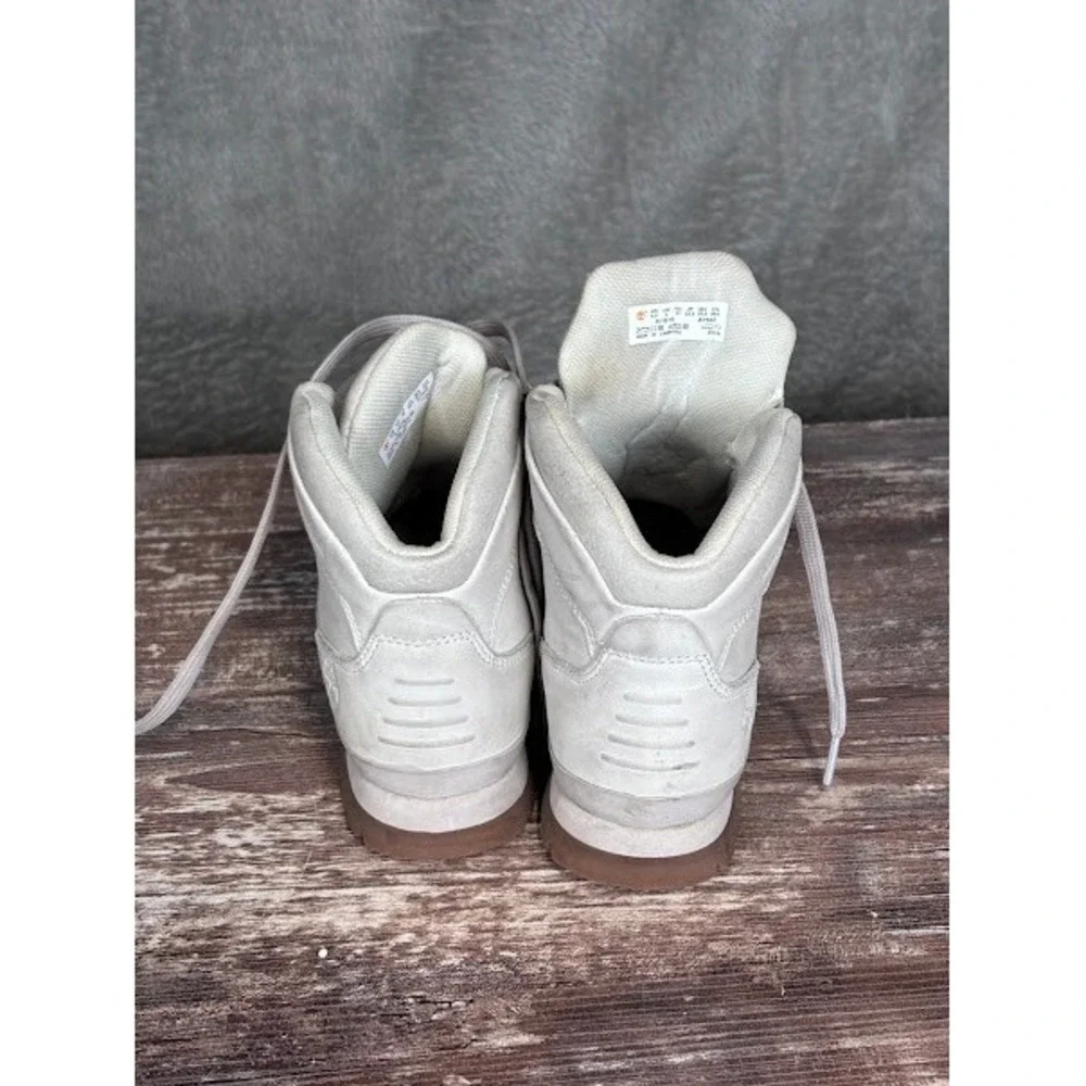 Timberland Euro Hiker Boots White Leather‎ Lace Up Casual Kids Size 4.5