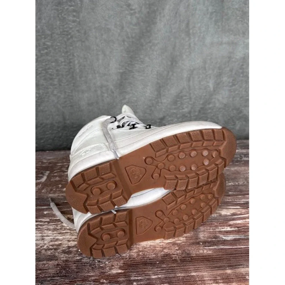 Timberland Euro Hiker Boots White Leather‎ Lace Up Casual Kids Size 4.5
