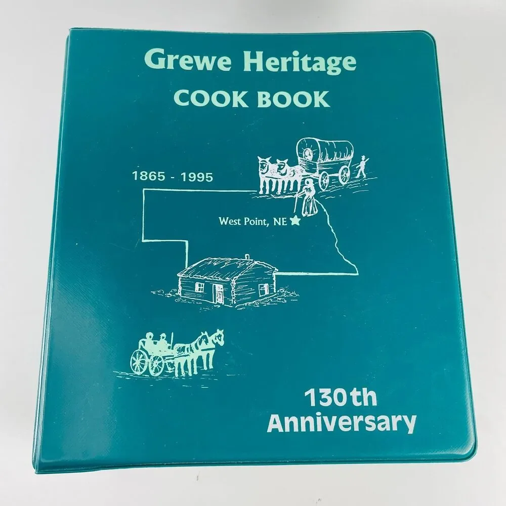 Grewe Heritage Family Cook Book 1995 130th Anniversary Loose Leaf Ring Bound