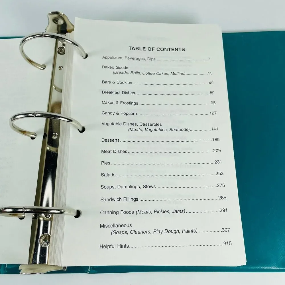 Grewe Heritage Family Cook Book 1995 130th Anniversary Loose Leaf Ring Bound